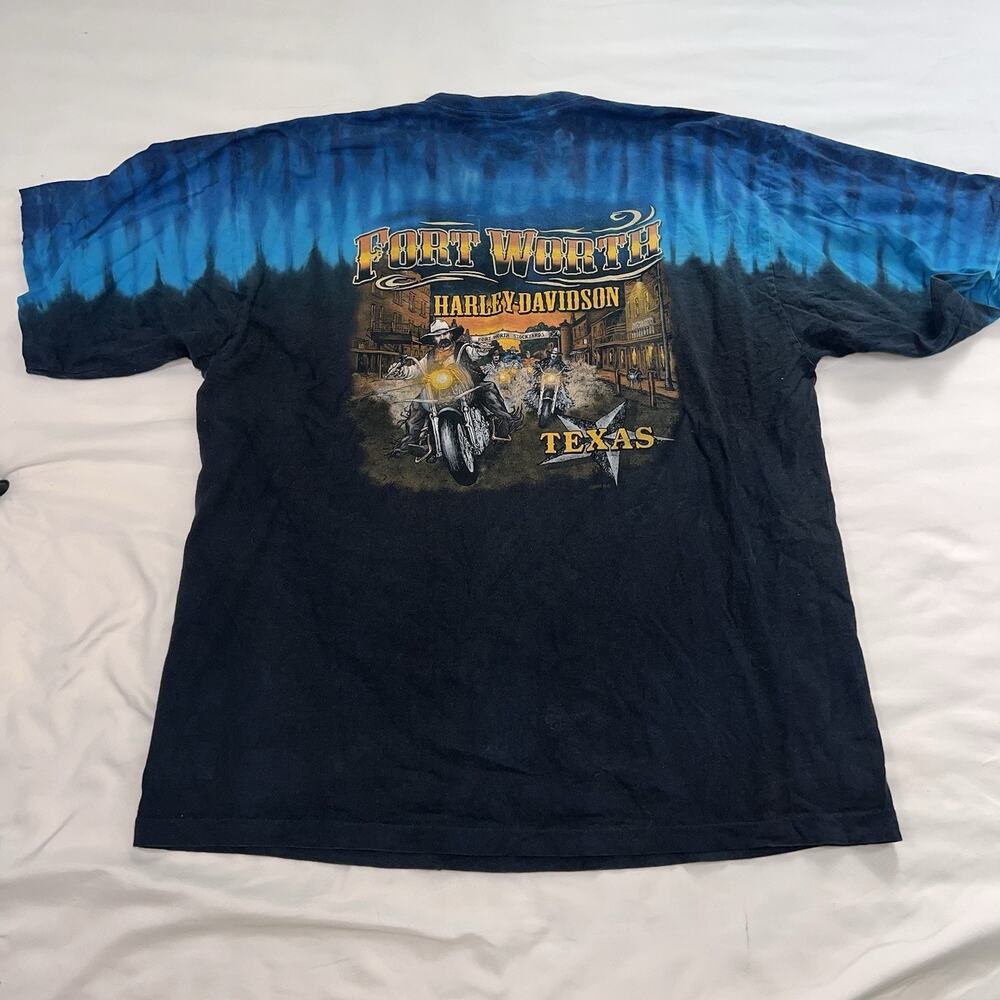 Harley-Davidson Blue and Black Short Sleeve Tee - Picture 8 of 11